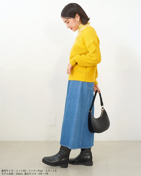 画像をギャラリービューアに読み込む, バックテープざっくりニット【532】