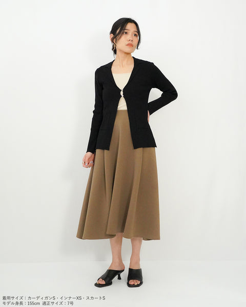 画像をギャラリービューアに読み込む, ラペルカーディガン【643】