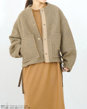 ノーカラーライトジャケット【566】