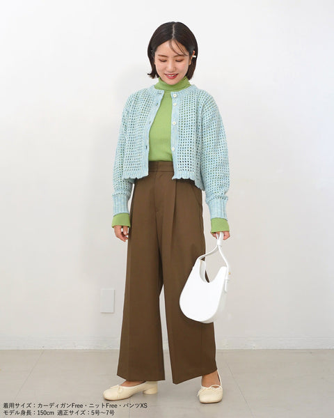 画像をギャラリービューアに読み込む, クロシェットニットカーディガン【556】