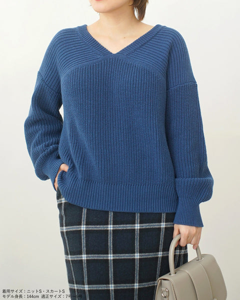 画像をギャラリービューアに読み込む, バックテープざっくりニット【532】