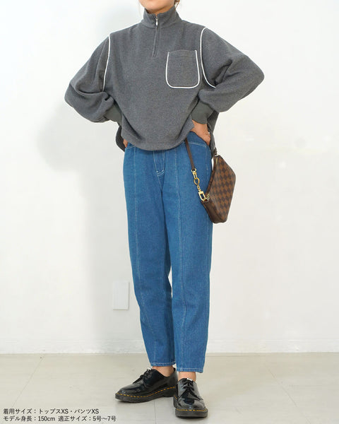 画像をギャラリービューアに読み込む, ハーフZIPニットソー【535】