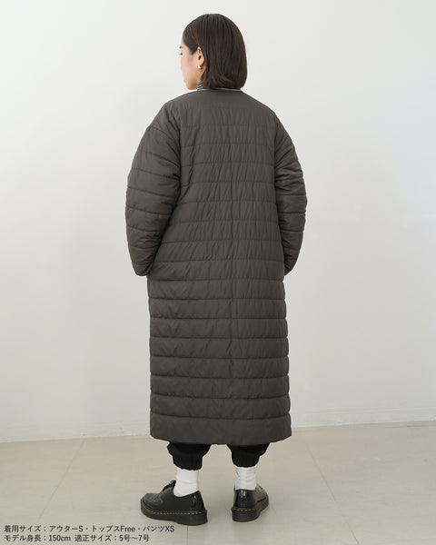 画像をギャラリービューアに読み込む, マフラー付きリバーシブル中綿コート【562】