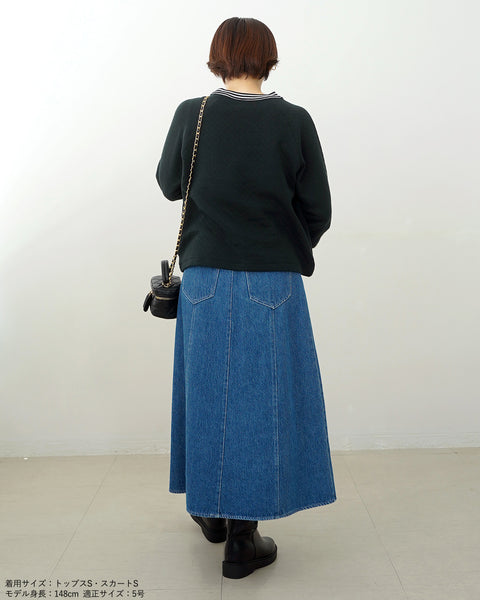 画像をギャラリービューアに読み込む, ストライプリブスウェット【555】