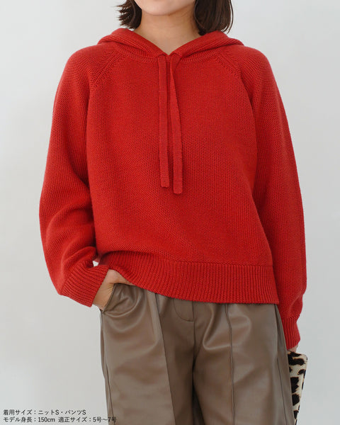 画像をギャラリービューアに読み込む, コンパクトニットフーディ【553】