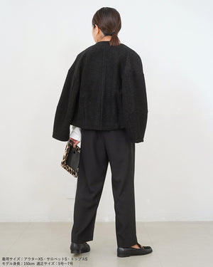 ノーカラーライトジャケット【566】