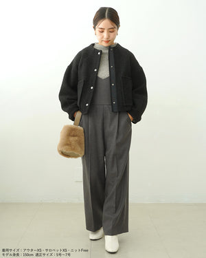 ノーカラーライトジャケット【566】