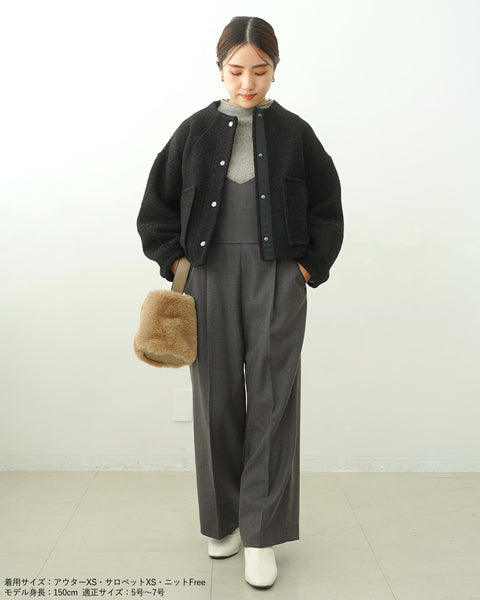 画像をギャラリービューアに読み込む, 2WAYシャギーMIXニット【571】
