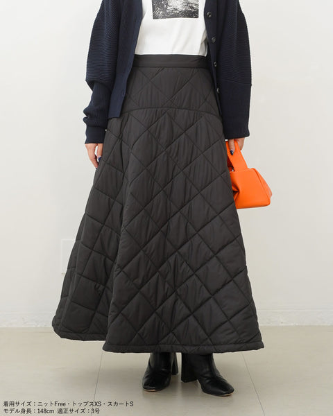 画像をギャラリービューアに読み込む, キルティングフレアスカート【569】