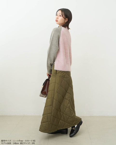 画像をギャラリービューアに読み込む, キルティングフレアスカート【569】