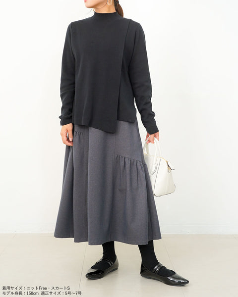 画像をギャラリービューアに読み込む, アシンメトリーギャザースカート【589】