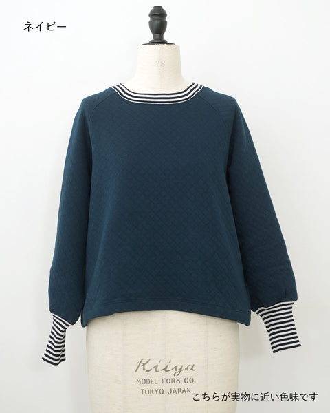 画像をギャラリービューアに読み込む, ストライプリブスウェット【555】