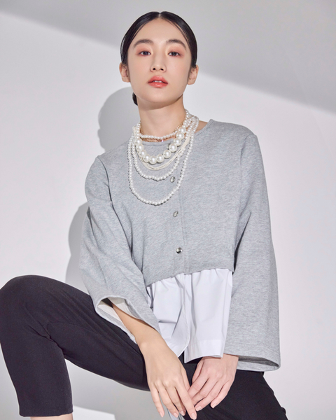 画像をギャラリービューアに読み込む, 低身長用トップス/小柄用/低身長/小柄羽織/カーディガン/低身長ブランド/小柄ブランド/フリルカーディガン/小柄カーディガン/小柄トップス/デザイントップス/韓国