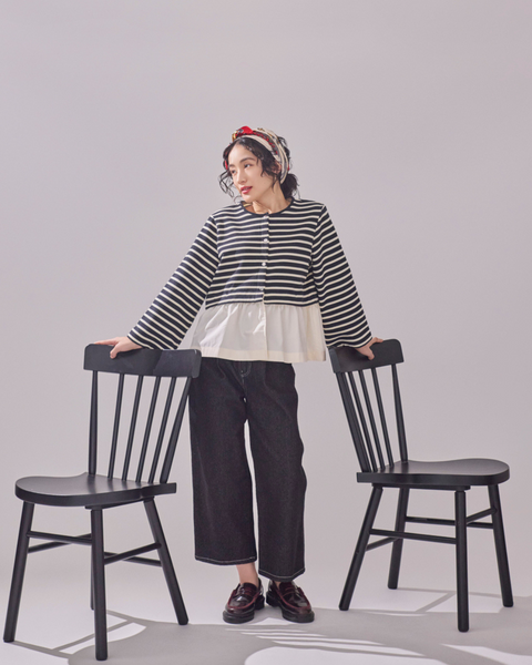 画像をギャラリービューアに読み込む, 低身長用トップス/小柄用/低身長/小柄羽織/カーディガン/低身長ブランド/小柄ブランド/フリルカーディガン/小柄カーディガン/小柄トップス/デザイントップス/韓国