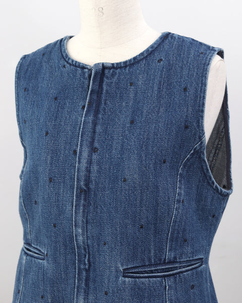 画像をギャラリービューアに読み込む, エンブロイダリーペプラムベスト(セットアップ可能)【801】