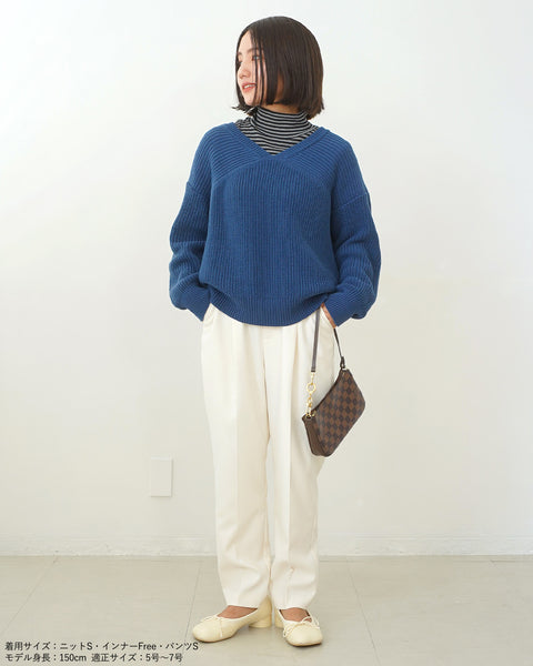 画像をギャラリービューアに読み込む, バックテープざっくりニット【532】