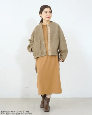 ノーカラーライトジャケット【566】