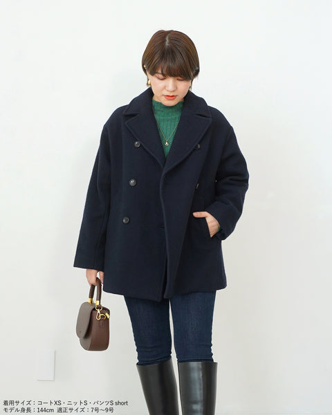 画像をギャラリービューアに読み込む, ウールピーコート(Japan Fabric)【541】