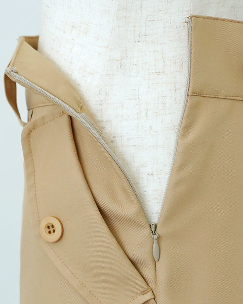 画像をギャラリービューアに読み込む, ベルト付きボタンAラインスカート【505】