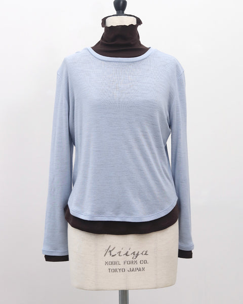 画像をギャラリービューアに読み込む, ウールクルーネックカットソー【832】