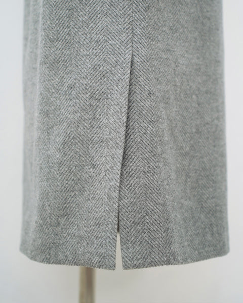 画像をギャラリービューアに読み込む, ヘリンボーンウールスカート(Japan Fabric)【567】