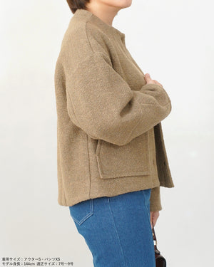 ノーカラーライトジャケット【566】