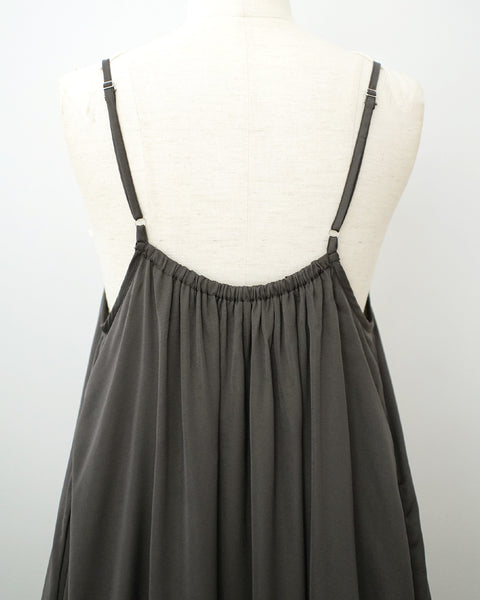 画像をギャラリービューアに読み込む, サテンギャザーキャミワンピース【672】