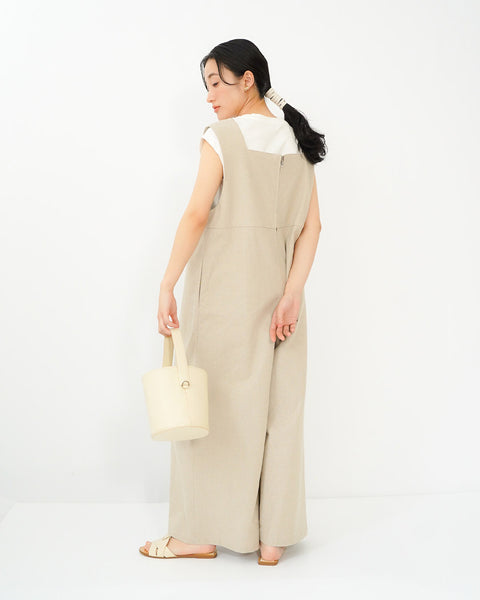 画像をギャラリービューアに読み込む, コットンリネンオールインワン【674】