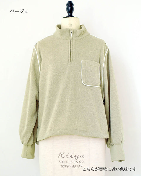 画像をギャラリービューアに読み込む, ハーフZIPニットソー【535】