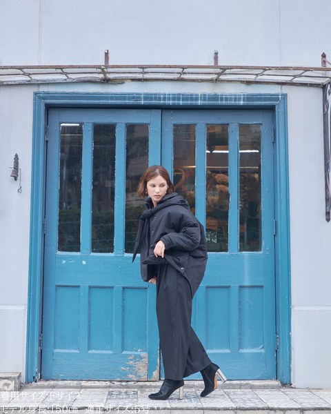 画像をギャラリービューアに読み込む, 低身長向けアウター/低身長向けコート/小柄アウター/小柄コート/アウター/コート/低身長/2025AW/パッファーコート/中綿コート/リボン/コーチ風ジャケット