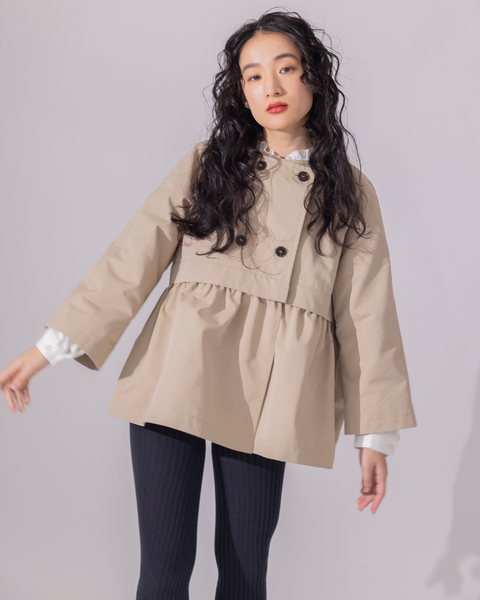 画像をギャラリービューアに読み込む, 低身長向けアウター/低身長向けコート/小柄アウター/小柄コート/アウター/コート/低身長/2025S/小柄スプリングコート/スプリングコート/トレンチコート/春コート/小柄春コート/低身長ブランド/小柄ブランド