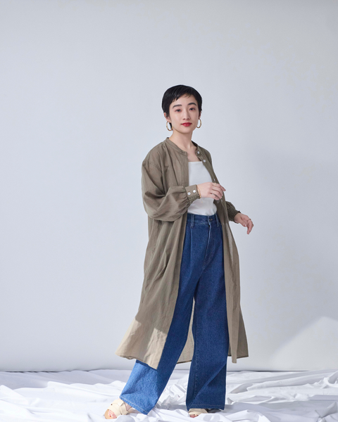 画像をギャラリービューアに読み込む, 小柄ワンピース/低身長ワンピース/こコットンワンピース/低身長シャツワンピース