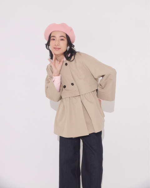 画像をギャラリービューアに読み込む, 低身長向けアウター/低身長向けコート/小柄アウター/小柄コート/アウター/コート/低身長/2025S/小柄スプリングコート/スプリングコート/トレンチコート/春コート/小柄春コート/低身長ブランド/小柄ブランド