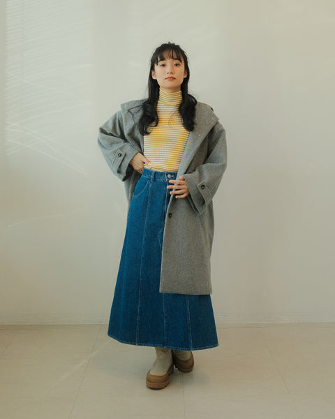 画像をギャラリービューアに読み込む, 低身長スカート/小柄スカート/低身長スカート/お直しいらず/低身長用/小柄用/低身長用ボトム/デニムスカート/小柄デニムスカート/低身長デニムスカート