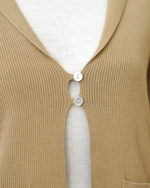 画像をギャラリービューアに読み込む, ラペルカーディガン【643】