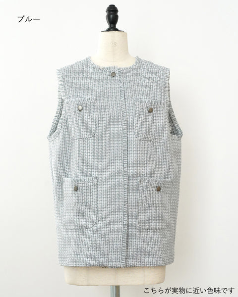 画像をギャラリービューアに読み込む, ツイードジレ【657】