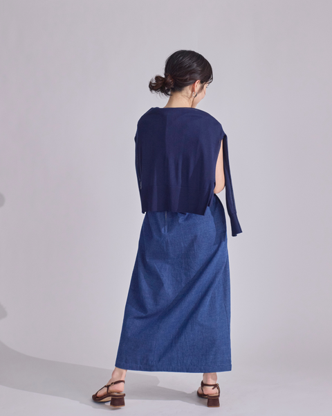 画像をギャラリービューアに読み込む, 低身長ワンピース/低身長用/小柄ワンピース/小柄用/147㎝/SSサイス/XSサイズ/ワンピース/デニムワンピース/デニム/低身長用デニムワンピース/小柄デニムワンピース