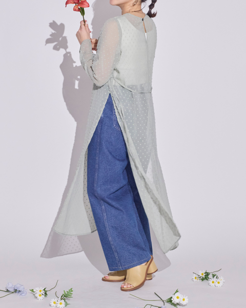 画像をギャラリービューアに読み込む, 小柄/低身長/低身長用/低身長ワンピース/小柄ワンピース/スリットワンピース/シアーワンピース/低身長シアーワンピース/レオヤード/低身長コーデ