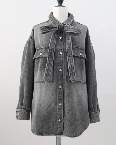 画像をギャラリービューアに読み込む, ウォッシュドデニムシャツ【817】