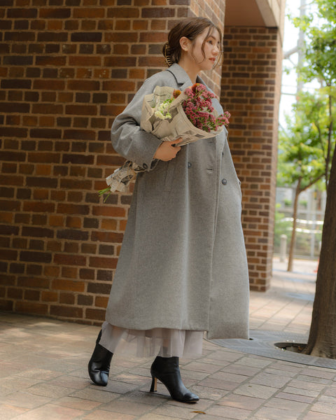 画像をギャラリービューアに読み込む, ウールチェスターロングコート(Japan Fabric)【543】