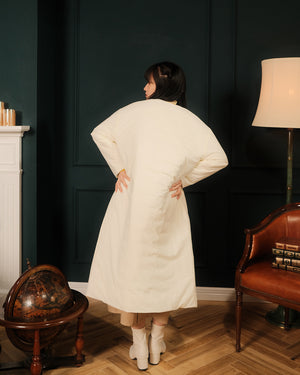 マフラー付きリバーシブル中綿コート【562】