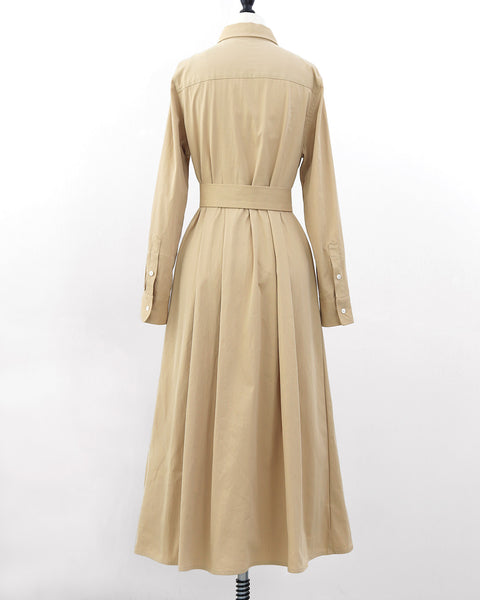 画像をギャラリービューアに読み込む, クリースラインシャツワンピース【819】