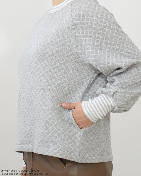 画像をギャラリービューアに読み込む, ストライプリブスウェット【555】