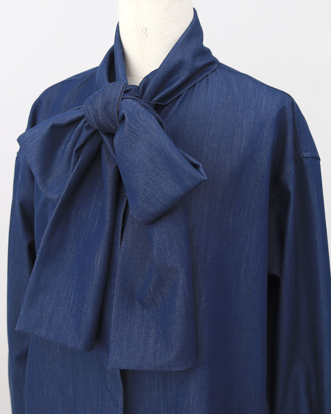 画像をギャラリービューアに読み込む, リュクスファブリックボウタイブラウス【823】