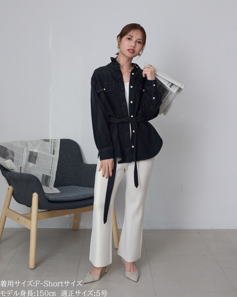 画像をギャラリービューアに読み込む, 低身長パンツ/低身長用ボトム/ボトム/小柄用/XSサイズ/SSサイズ/147㎝/低身長ブランド/低身長ニットパンツ/ニットパンツ/お直し不要/脚長効果