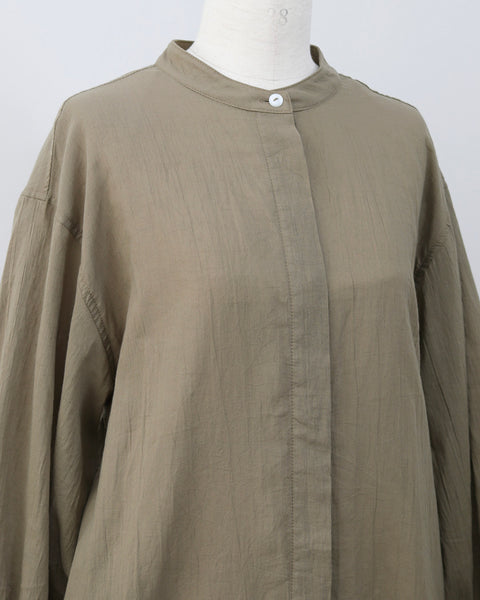 画像をギャラリービューアに読み込む, コットンローンシャツワンピース【745】