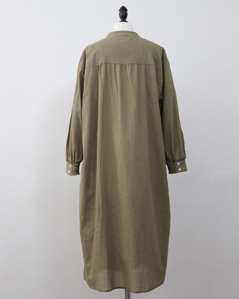 画像をギャラリービューアに読み込む, コットンローンシャツワンピース【745】