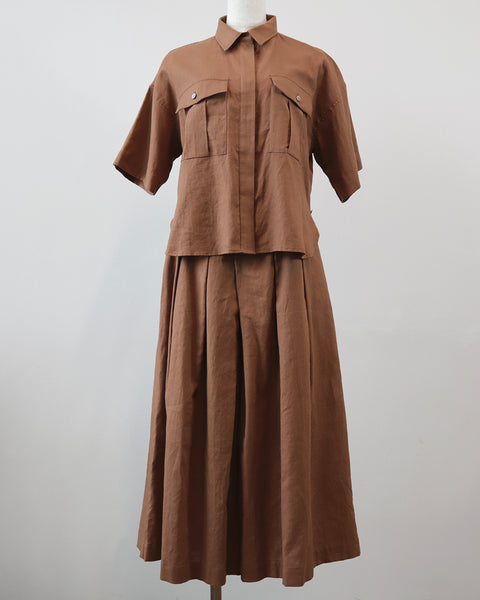 画像をギャラリービューアに読み込む, コットンリネンスカンツ(セットアップ可能)(Japan Fabric)【770】