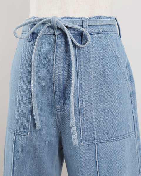 画像をギャラリービューアに読み込む, フリンジデニムパンツ(セットアップ可能)【784】