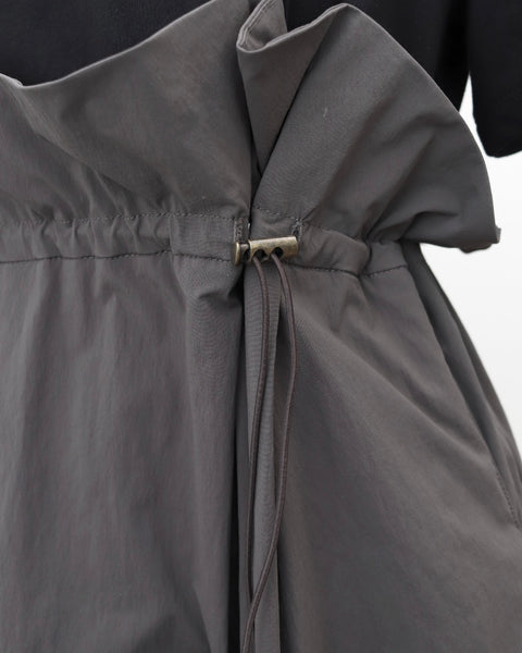 画像をギャラリービューアに読み込む, 小柄ワンピース/低身長ワンピース/異素材切替ワンピース/切替ワンピース/低身長ブランド/小柄用/低身長用ワンピース